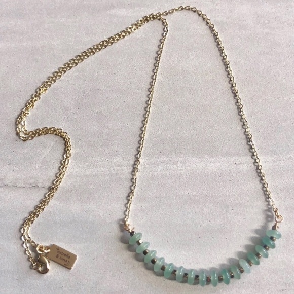 Green Jade 14K Gold Necklace - Picture 3 of 5